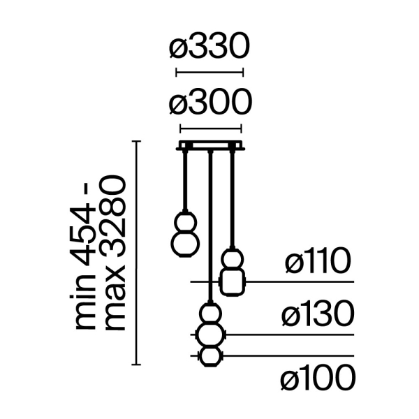 Подвесной светильник Maytoni MOD273PL-L33G3K Подвесной светильник Maytoni MOD273PL-L33G3K