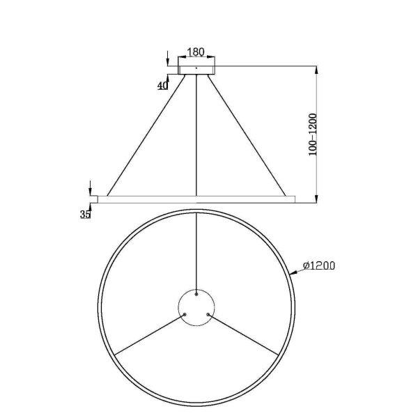 Подвесной светильник Maytoni MOD058PL-L65W3K Подвесной светильник Maytoni MOD058PL-L65W3K