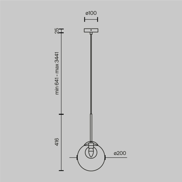 Подвесной светильник Maytoni MOD521PL-01G3 Подвесной светильник Maytoni MOD521PL-01G3