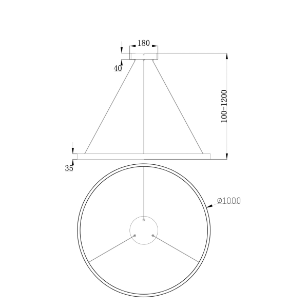 Подвесной светильник Maytoni MOD058PL-L54BS4K Подвесной светильник Maytoni MOD058PL-L54BS4K