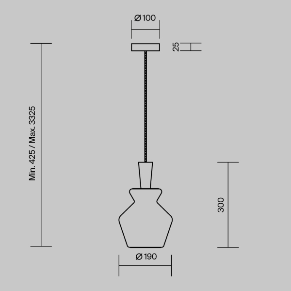 Подвесной светильник Maytoni MOD405PL-01W1 Подвесной светильник Maytoni MOD405PL-01W1