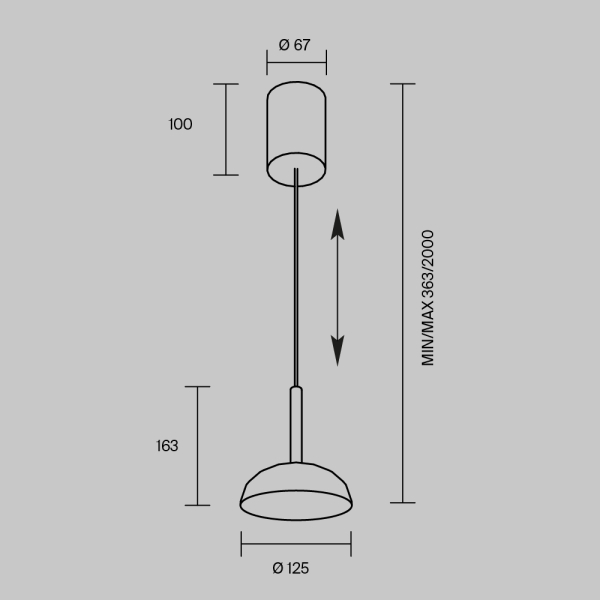 Подвесной светильник Maytoni MOD451PL-L8B3K