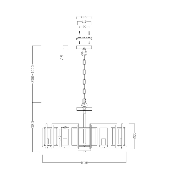Подвесной светильник Maytoni H009PL-06G Подвесной светильник Maytoni H009PL-06G