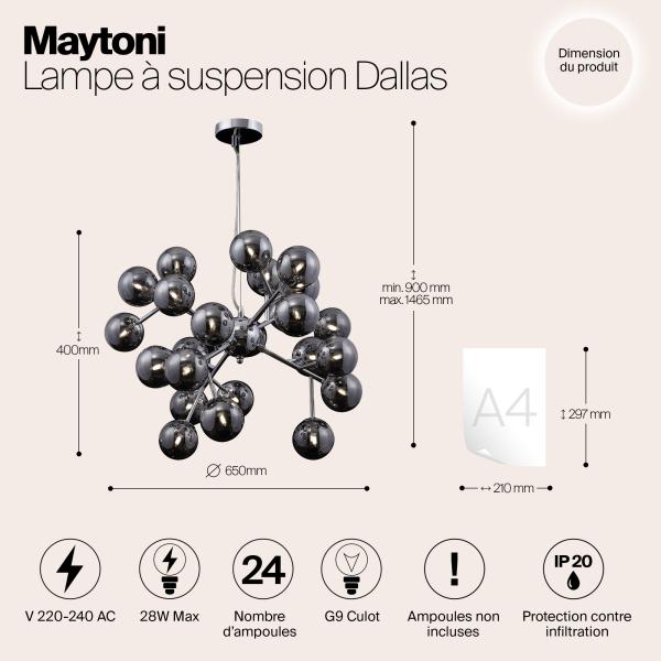 Подвесной светильник Maytoni MOD545PL-24G Подвесной светильник Maytoni MOD545PL-24G