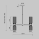 Подвесной светильник Maytoni MOD302PL-10GR
