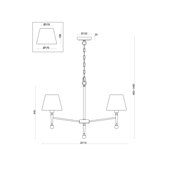 Подвесной светильник Freya FR5190PL-05BS Подвесной светильник Freya FR5190PL-05BS