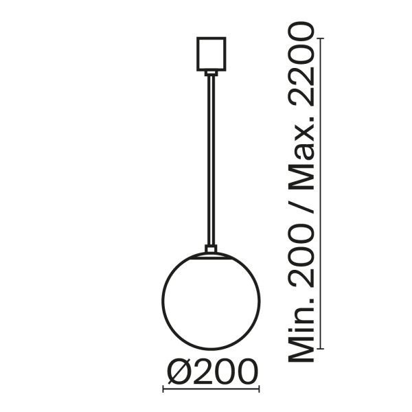 Подвесной светильник Technical P039PL-5W4K-20-B Подвесной светильник Technical P039PL-5W4K-20-B