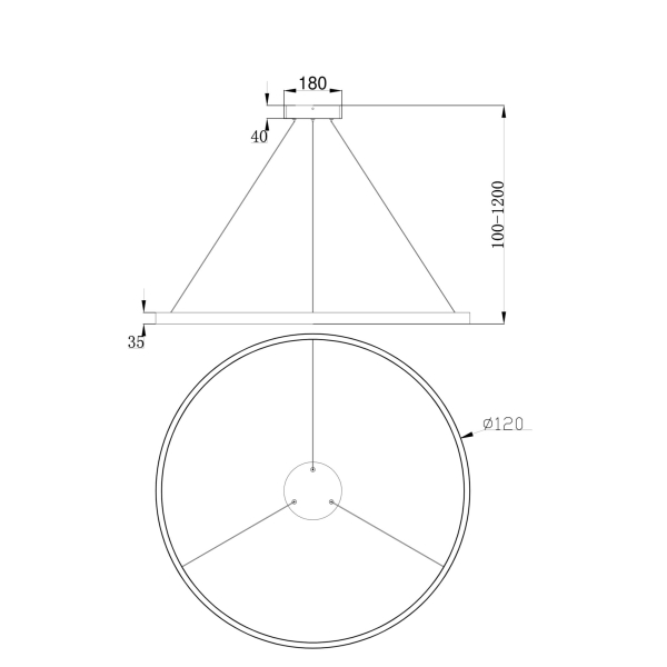 Подвесной светильник Maytoni MOD058PL-L65BS4K Подвесной светильник Maytoni MOD058PL-L65BS4K