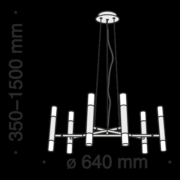 Подвесной светильник Maytoni MOD031PL-12B Подвесной светильник Maytoni MOD031PL-12B