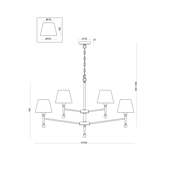 Подвесной светильник Freya FR5190PL-12BS1 Подвесной светильник Freya FR5190PL-12BS1