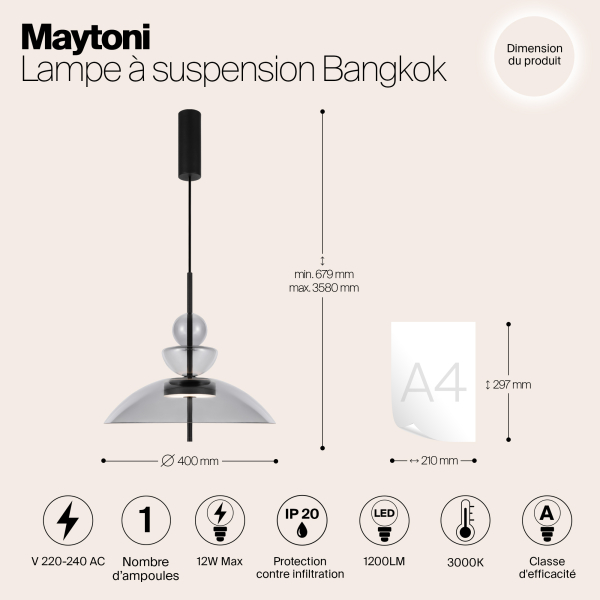 Подвесной светильник Maytoni MOD185PL-L11B3K3 Подвесной светильник Maytoni MOD185PL-L11B3K3
