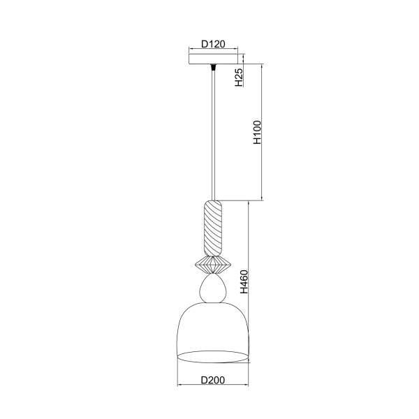 Подвесной светильник Freya FR5148PL-01GR