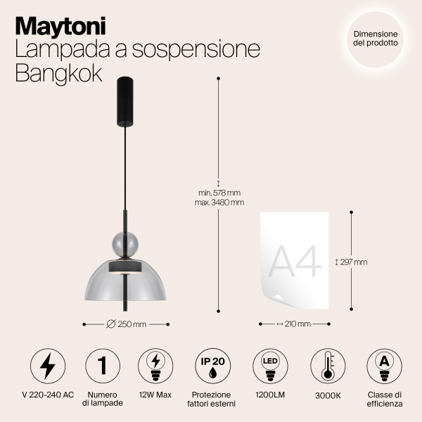 Подвесной светильник Maytoni MOD185PL-L11B3K1 Подвесной светильник Maytoni MOD185PL-L11B3K1