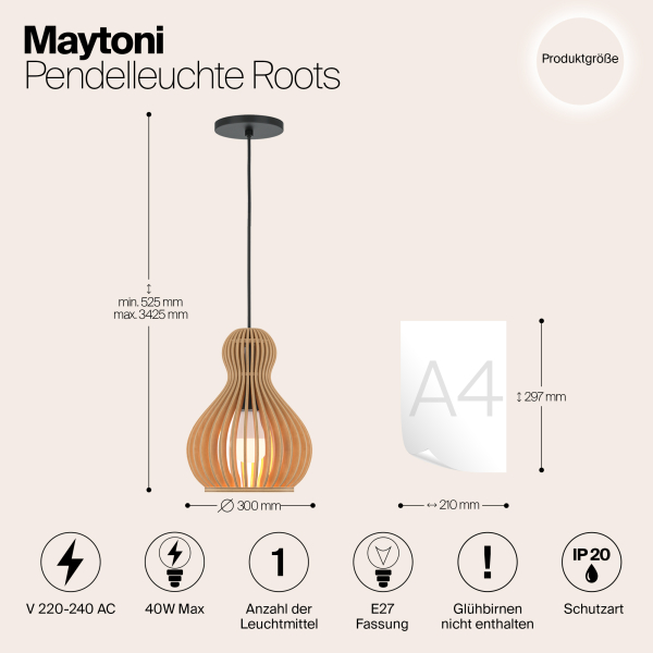 Подвесной светильник Maytoni MOD192PL-01W1 Подвесной светильник Maytoni MOD192PL-01W1