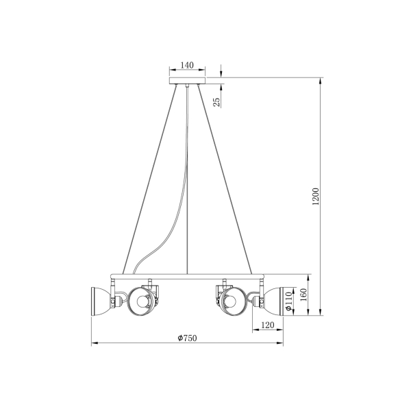 Подвесной светильник Freya FR4003PL-06W Подвесной светильник Freya FR4003PL-06W