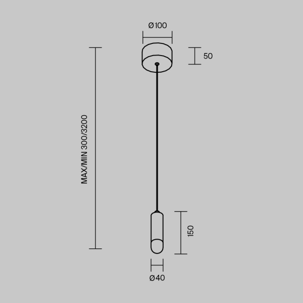 Подвесной светильник Maytoni MOD534PL-L4B3K1
