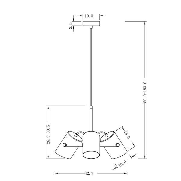 Подвесной светильник Freya FR4004PL-03WB Подвесной светильник Freya FR4004PL-03WB