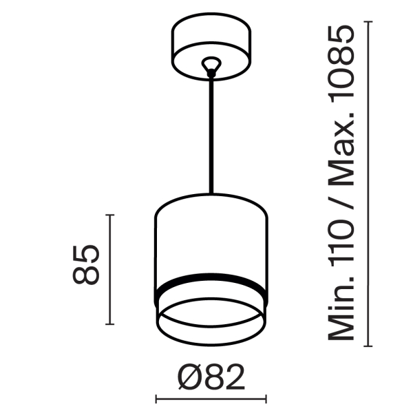 Подвесной светильник Technical P088PL-GX53-W Подвесной светильник Technical P088PL-GX53-W
