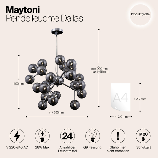 Подвесной светильник Maytoni MOD545PL-24G Подвесной светильник Maytoni MOD545PL-24G
