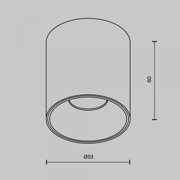 Потолочный светильник Technical C064CL-5W2.7K-RD-B