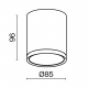 Потолочный светильник Technical C086CM-GX53-MRD-BG