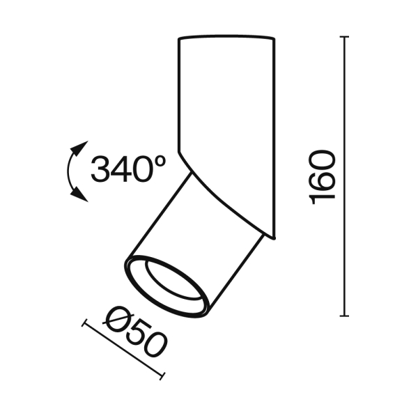 Потолочный светильник Technical C027CL-L10B Потолочный светильник Technical C027CL-L10B