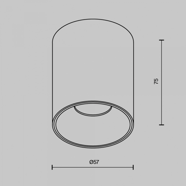 Потолочный светильник Technical C064CL-8W4K-RD-B