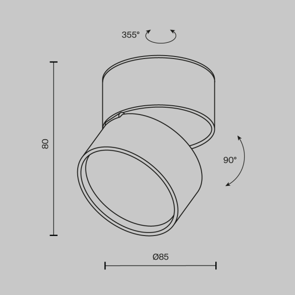 Потолочный светильник Technical C024CL-L12W3K Потолочный светильник Technical C024CL-L12W3K