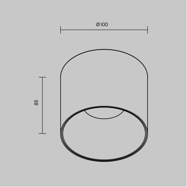 Потолочный светильник Technical C064CL-01-15W3K-D-RD-B Потолочный светильник Technical C064CL-01-15W3K-D-RD-B