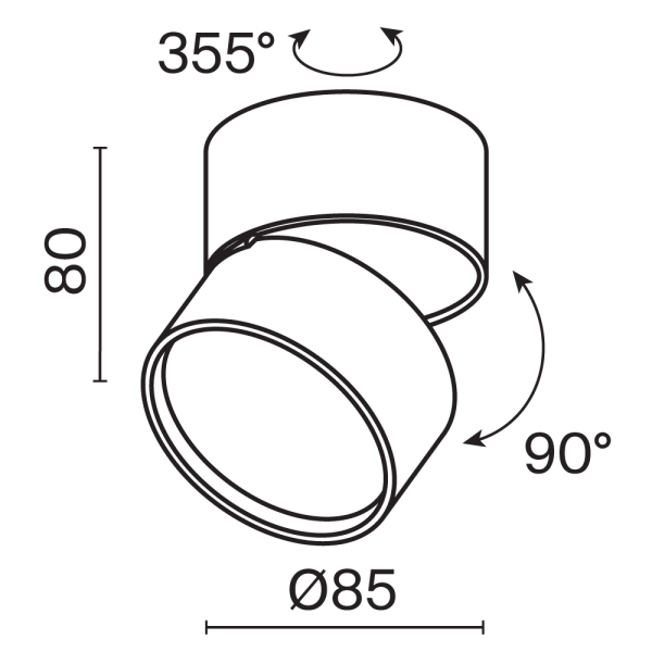 Потолочный светильник Technical C024CL-L12W3K Потолочный светильник Technical C024CL-L12W3K