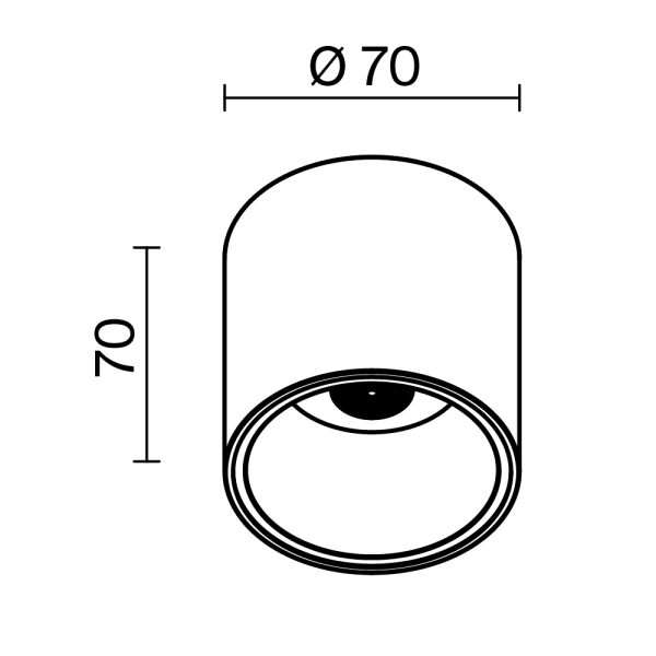 Потолочный светильник Technical C064CL-L12W3K Потолочный светильник Technical C064CL-L12W3K