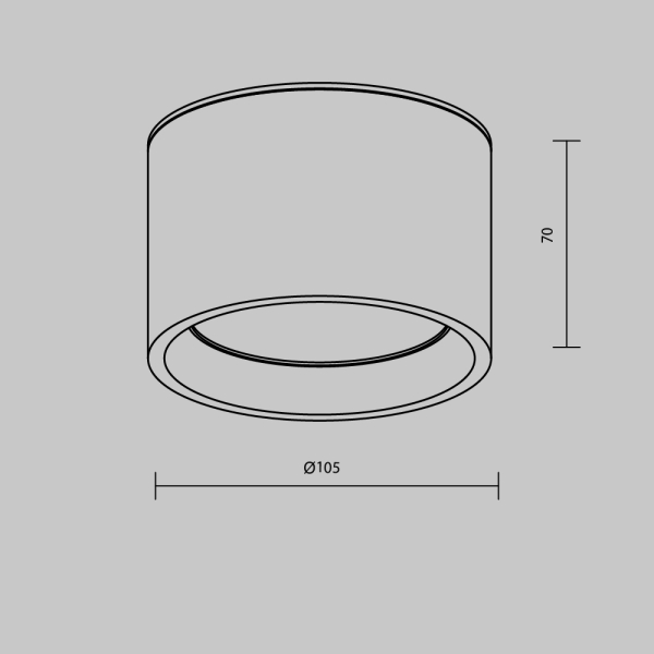 Потолочный светильник Technical C090CL-10W3K-B Потолочный светильник Technical C090CL-10W3K-B