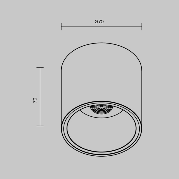 Потолочный светильник Technical C064CL-L12W3K Потолочный светильник Technical C064CL-L12W3K
