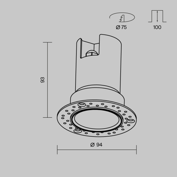 Потолочный светильник Outdoor O501DL-L10B3K Потолочный светильник Outdoor O501DL-L10B3K
