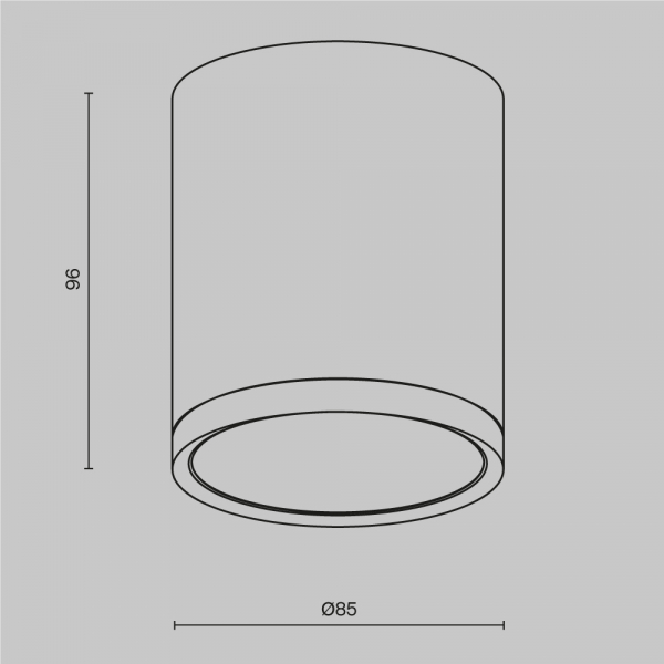 Потолочный светильник Technical C086CM-GX53-MRD-BG