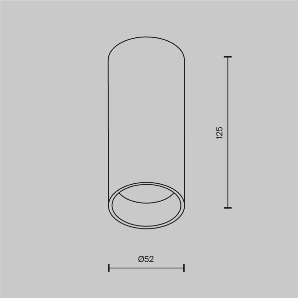 Потолочный светильник Technical C056CL-L12W3K-W-PT