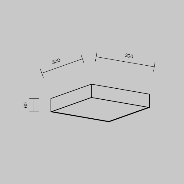 Потолочный светильник Technical C032CL-36W3K-SQ-W Потолочный светильник Technical C032CL-36W3K-SQ-W