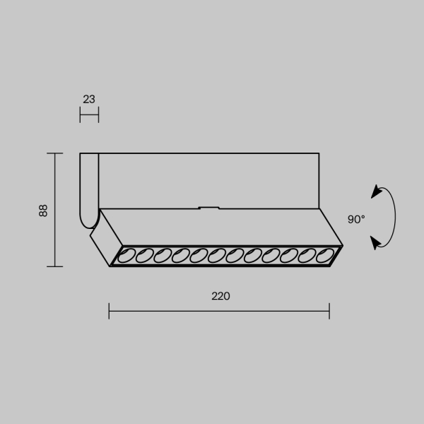 Потолочный светильник Technical C136CL-12W4K-B Потолочный светильник Technical C136CL-12W4K-B