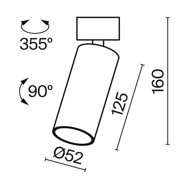 Потолочный светильник Technical C055CL-L12W3K-W-W Потолочный светильник Technical C055CL-L12W3K-W-W