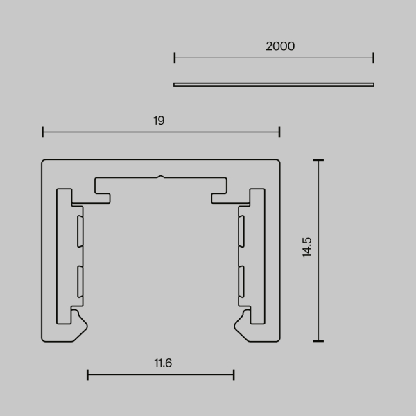 Шинопровод Technical TRX239-412B