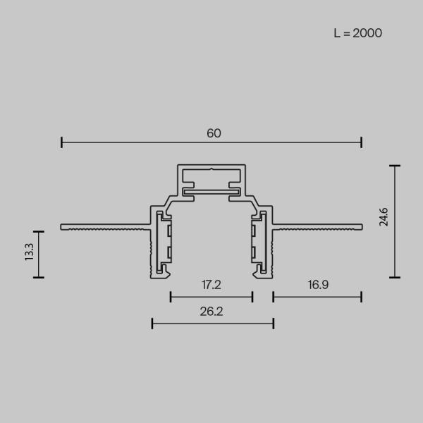 Шинопровод встраиваемый Technical TRXM034-422W Шинопровод встраиваемый Technical TRXM034-422W