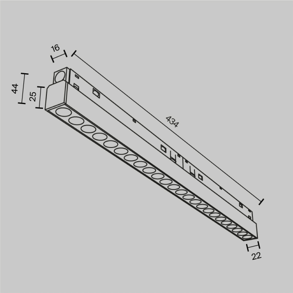 Трековый светильник Technical TR031-4-24WTW-M-DSZ-B