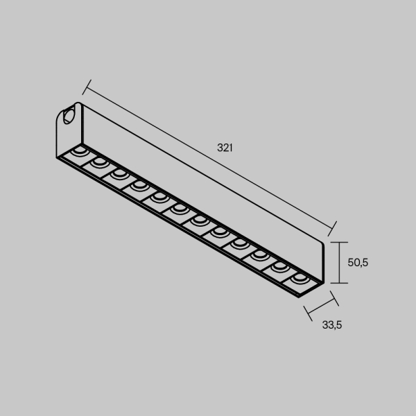 Трековый светильник Technical TR237-1-12W3K-B