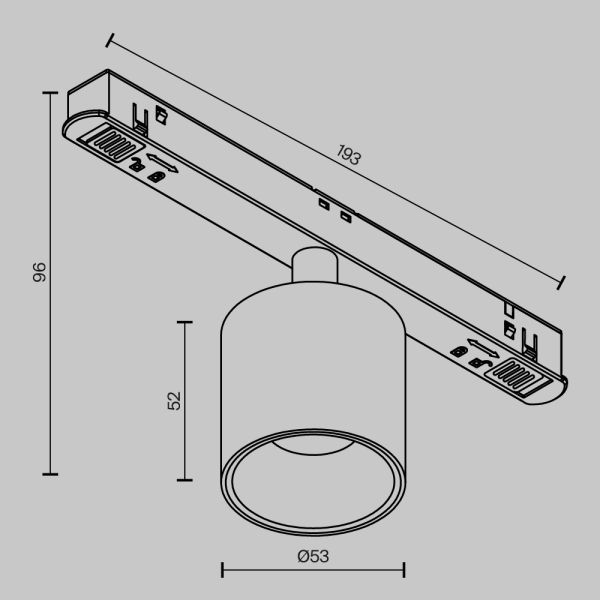 Трековый светильник Technical TR132-4-7W-DS-BS Трековый светильник Technical TR132-4-7W-DS-BS