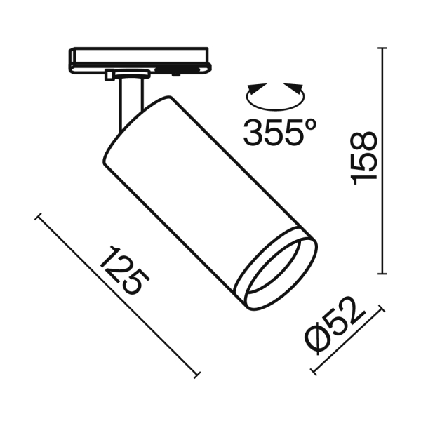 Трековый светильник Technical TR021-1-12W4K-W-D-W Трековый светильник Technical TR021-1-12W4K-W-D-W