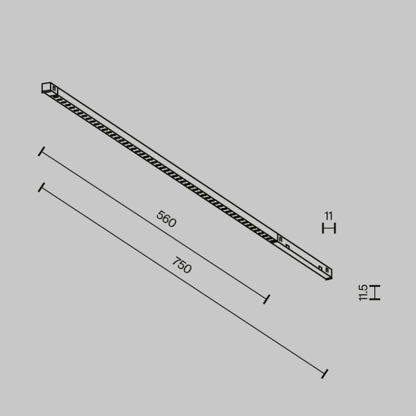 Трековый светильник Technical TR241-4-12WTW-DD2-B
