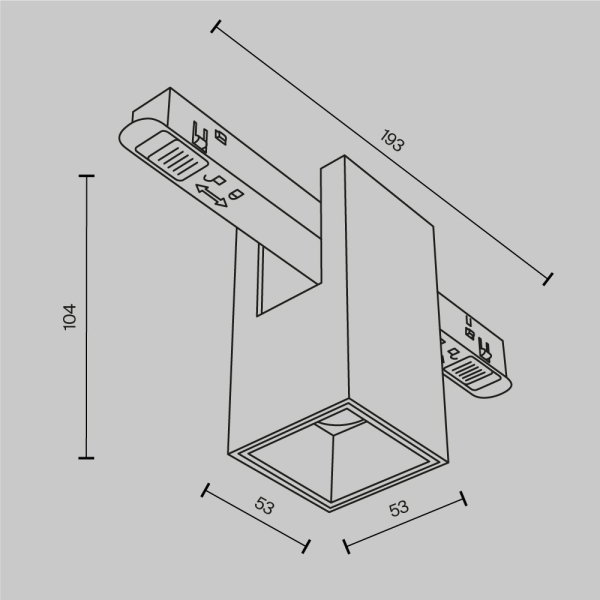 Трековый светильник Technical TR121-4-7W-DS-BS Трековый светильник Technical TR121-4-7W-DS-BS