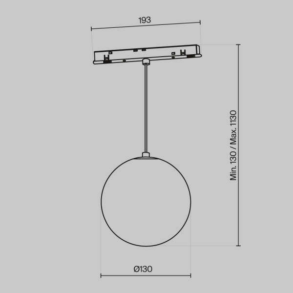 Трековый подвесной светильник Technical TR039-4-5W3K-WW-DS-W Трековый подвесной светильник Technical TR039-4-5W3K-WW-DS-W