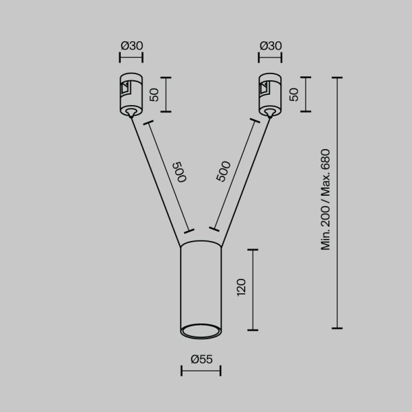 Трековый светильник Technical TR157-1-12W3K-PT Трековый светильник Technical TR157-1-12W3K-PT