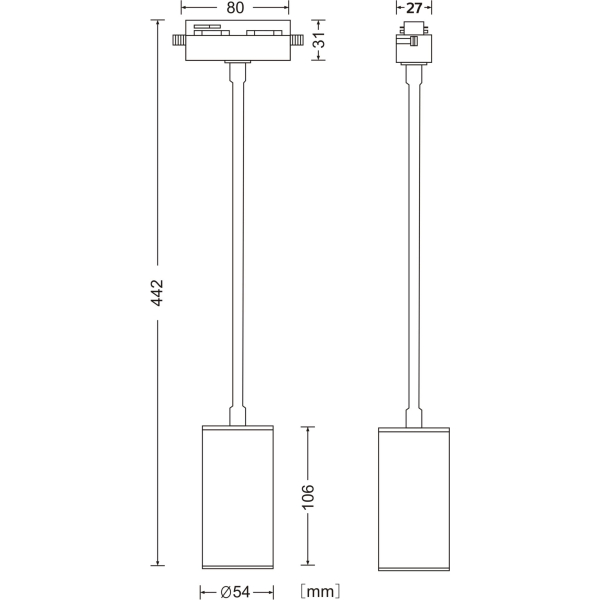 Трековый светильник Technical TR010-1-GU10-W Трековый светильник Technical TR010-1-GU10-W